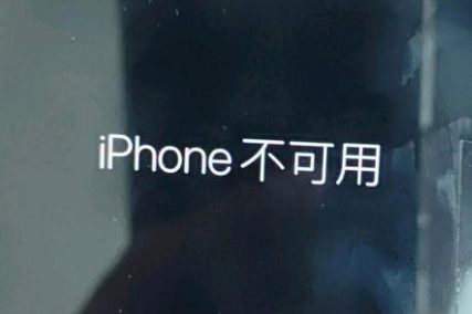 北大镇苹果服务网点分享锁屏界面显示“iPhone 不可用”如何解决 