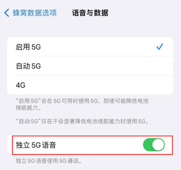 北大镇苹果14维修分享iPhone 14 Pro如何开启VoNR 