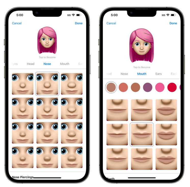 北大镇苹果手机维修分享​iOS 16中的拟我表情有了哪些变化和升级 